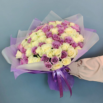 Букет 101 роза Кения в упаковке 29178-БФ