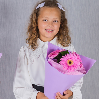 Школьный букет из гербер для девочки N 37959