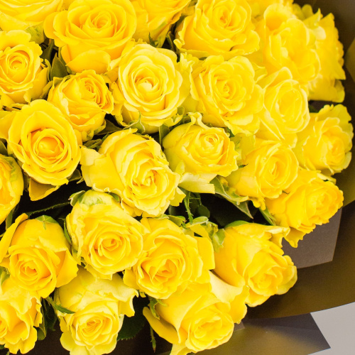 Букет из 51 желтой розы Кения арт. 28448-Ж