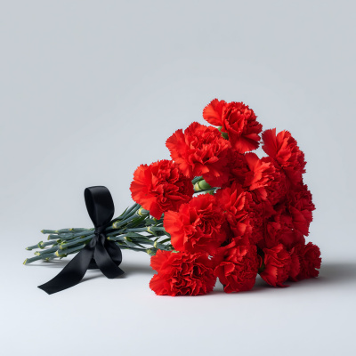 Гвоздика красная ПОШТУЧНО N 24