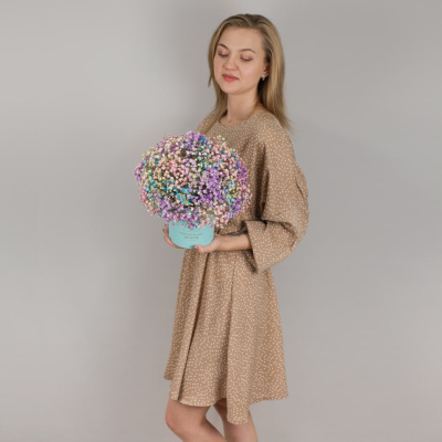 Коробка с цветной гипсофилой N 47195