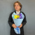 Букет комплимент из хризантемы с ирисом глобусом Арт 14892